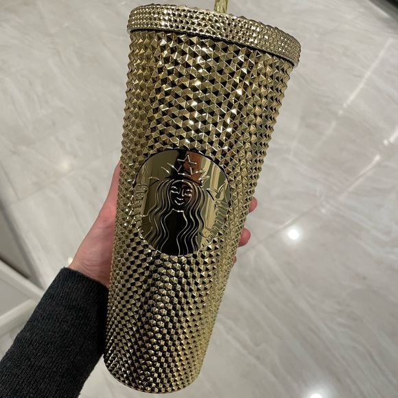 Starbucks gold studded tumbler - new with tags - Picture 3 of 3